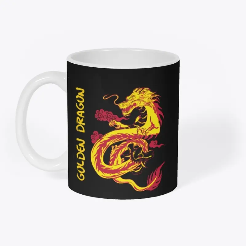 Golden Dragon T-Shirt Design