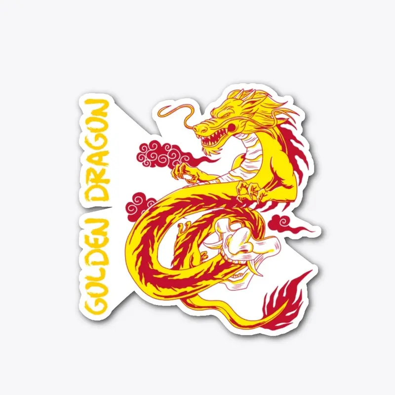 Golden Dragon T-Shirt Design