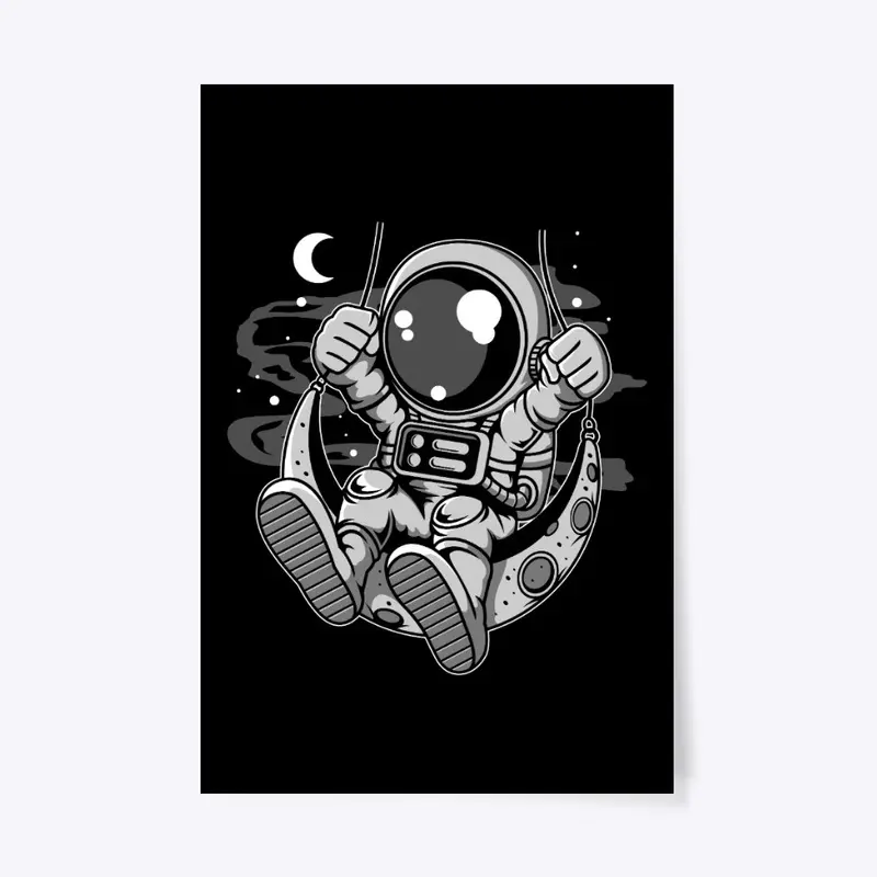 Astronaut Moon Swinger T-Shirt