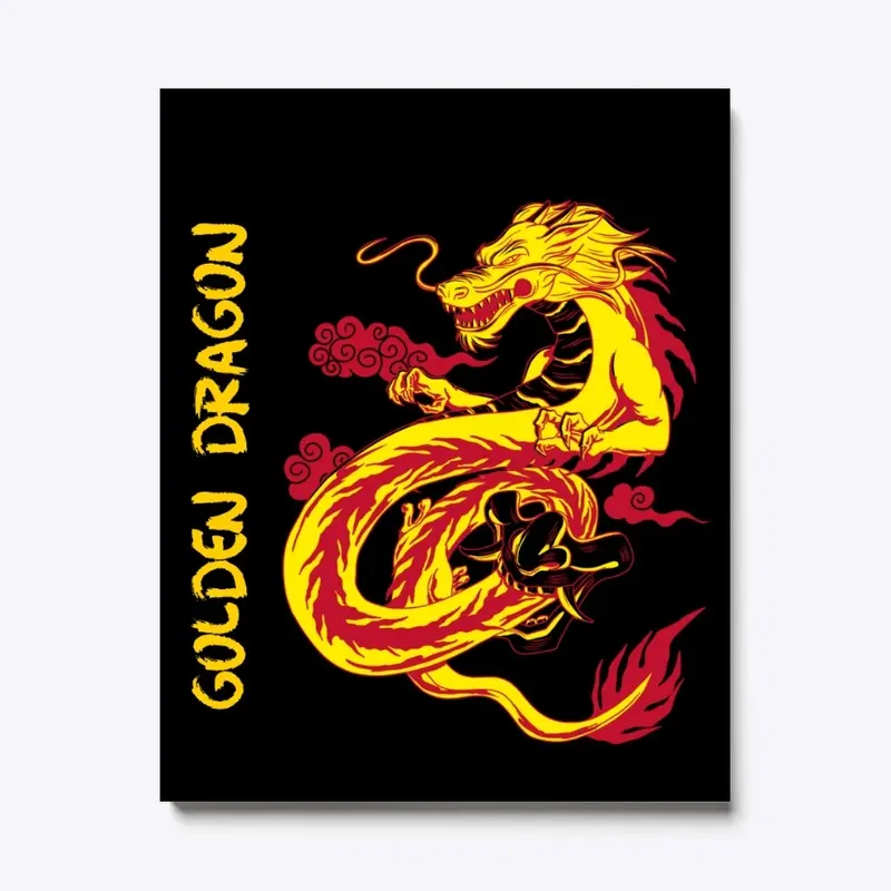 Golden Dragon T-Shirt Design