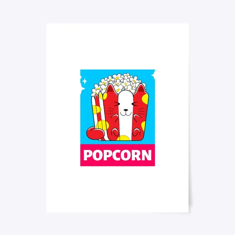 Popcorn Cat T-Shirt