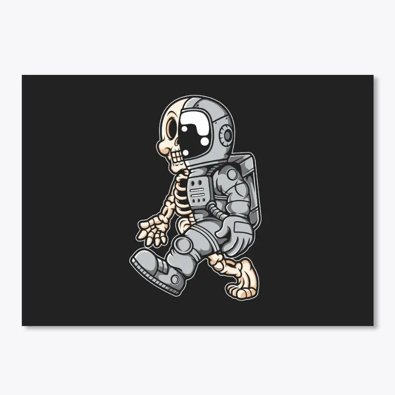 Astronaut Half Skull T-Shirt