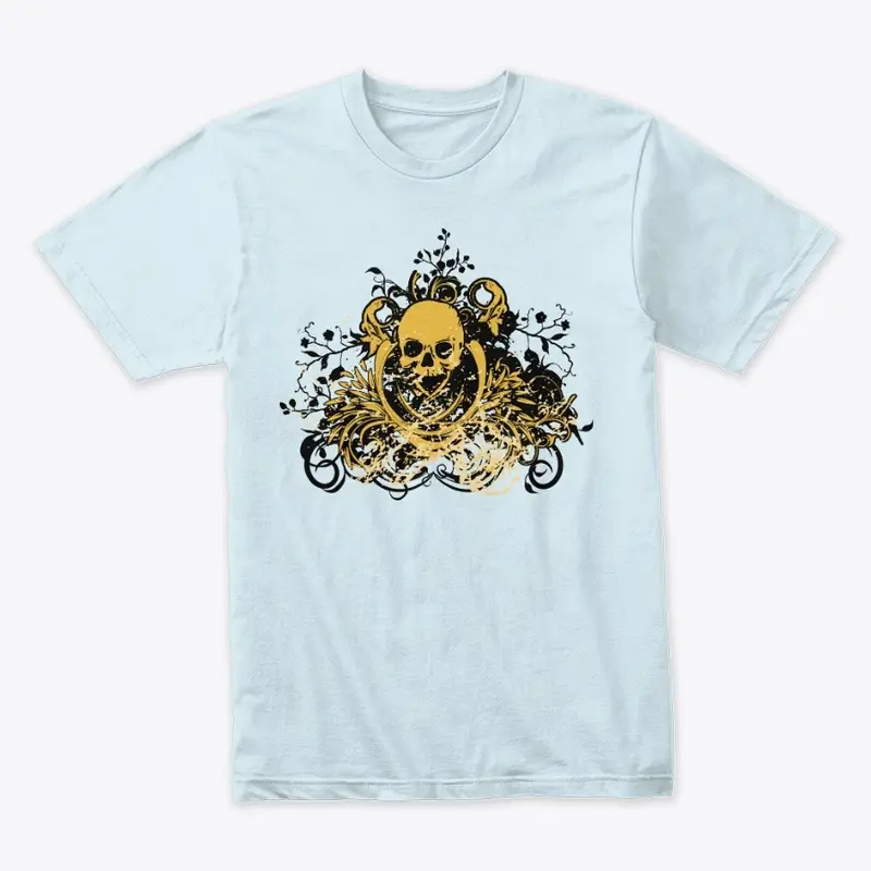 Gothic Classic Skull T-Shirt Design